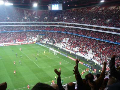Jubel über das späte 1:0 für Benfica